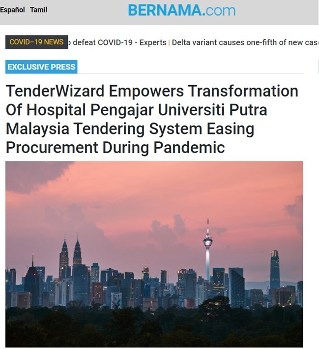TENDERWIZARD BY CENSOF AS PILOT PROJECT AT UPM