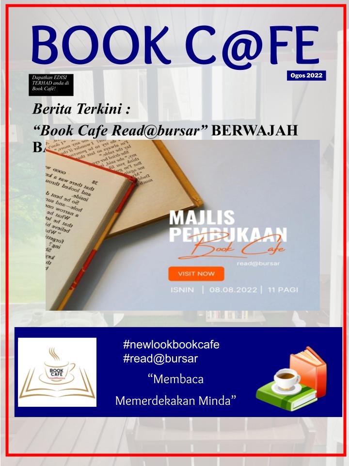 NEW FEATURE OF BOOK CAFE READ@BURSAR GIVING INSPIRATION TO TAKE5 CORNER 
